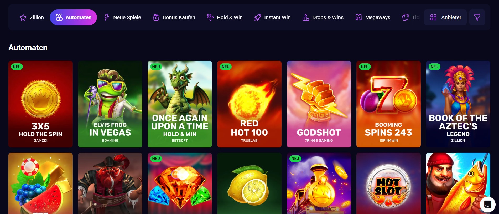 Bonusangebot in Paysafe Casinos ohne Limit